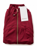 burgundy define jacket